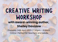 Live Creative Writing Workshop: Unleash Your Storytelling Potential